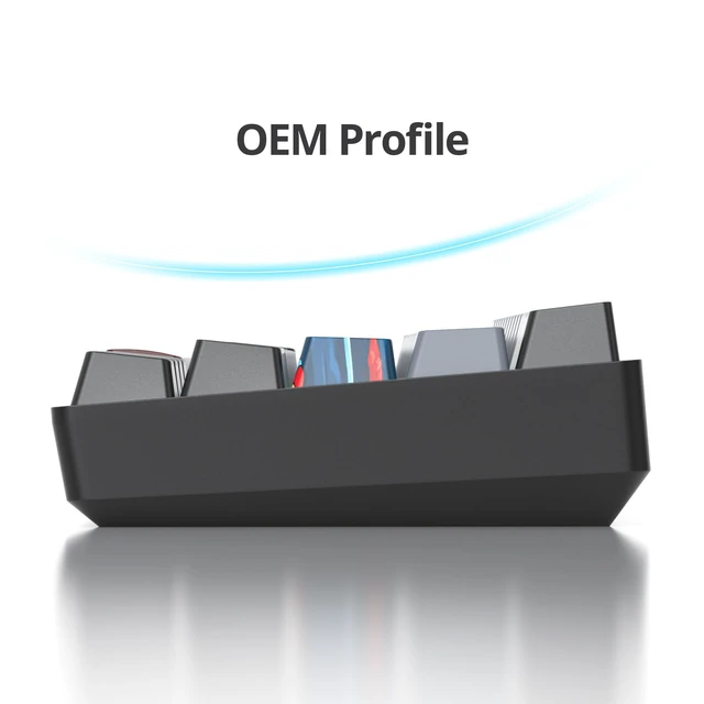 Alt view image 3 of 5 - Fogruaden 60% Mechanical Gaming Keyboard, 61 Keys, RGB Backlit, Compact 60 Percent Wired Keyboard for Win/Mac PC Gamer, Easy to Carry on Trip (61Dolch-BlueSwitch-RGB)