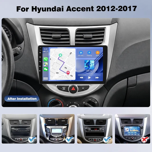 Alt view image 2 of 5 - 4+64G Android Car Radio for Hyundai Accent 2012-2017