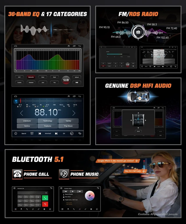 Alt view image 5 of 5 - Wadpon 8Core Android Radios for BMW 3 Series 325i 330i 328i E46 1998-2006