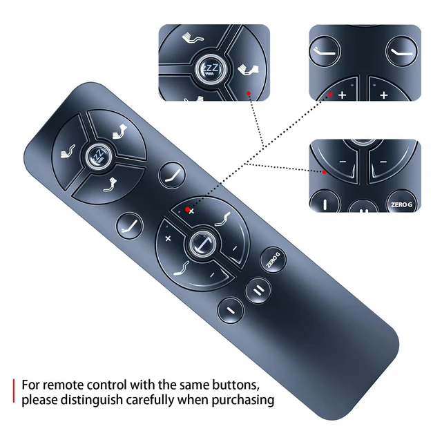 Alt view image 4 of 5 - ZWP Replacement Remote Control for Blissful Nights Ananda 12"Adjustable bed