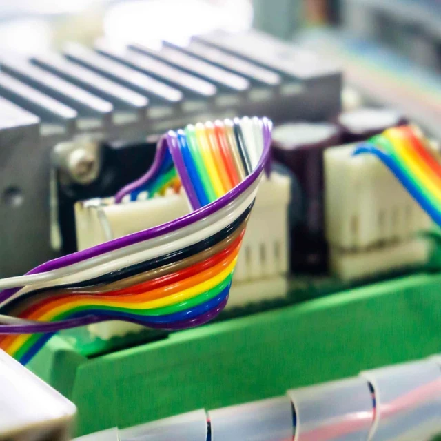 Alt view image 5 of 5 - MECCANIXITY 1 Pcs 50 Pin Flat Rainbow Ribbon Cable 30 Ft 1.27mm Pitch Breadboard Jumper Wires for Electronic Projects