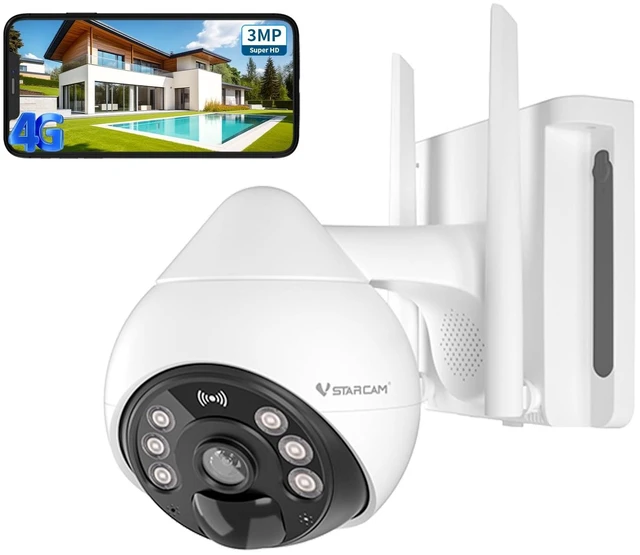 Main image of VSTARCAM 4G Cellular Security Cameras Wireless Outdoor, 3MP Battery Powered Cameras for Home Surveillance, Motion Detection, Color Night Vision, Pan/Tilt, 2-Way Talk, Cloud &SD Storage