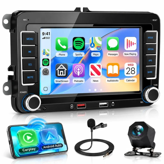Main image of Rimoody Car Radio Stereo Carplay for VW Passat Jetta Tiguan Golf EOS Polo