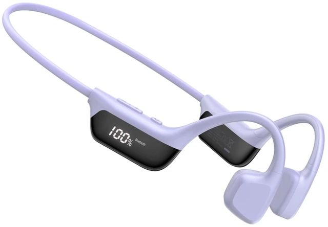 Main image of BoneBeat RunDigital Bone Conduction Bluetooth Sport Headphones, Purple