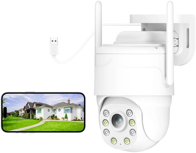 Main image of runofast 4G LTE Cellular Security Camera Indoor, No WiFi Needed for Outdoor, Plug-in Powered, Pan-Tilt Rotation, Motion Detection Two-Way Talk, Remote Control,Unlimited Data Built-in eSIM