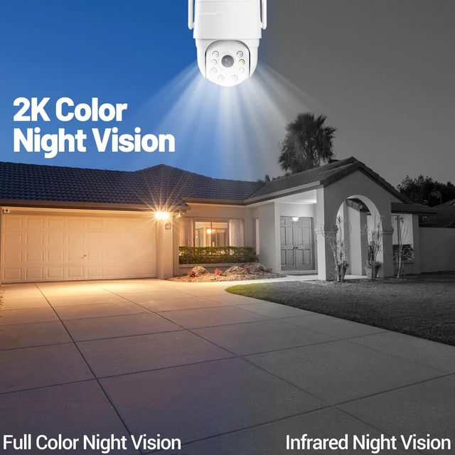 Alt view image 4 of 5 - runofast 4G LTE Cellular Security Camera Indoor, No WiFi Needed for Outdoor, Plug-in Powered, Pan-Tilt Rotation, Motion Detection Two-Way Talk, Remote Control,Unlimited Data Built-in eSIM