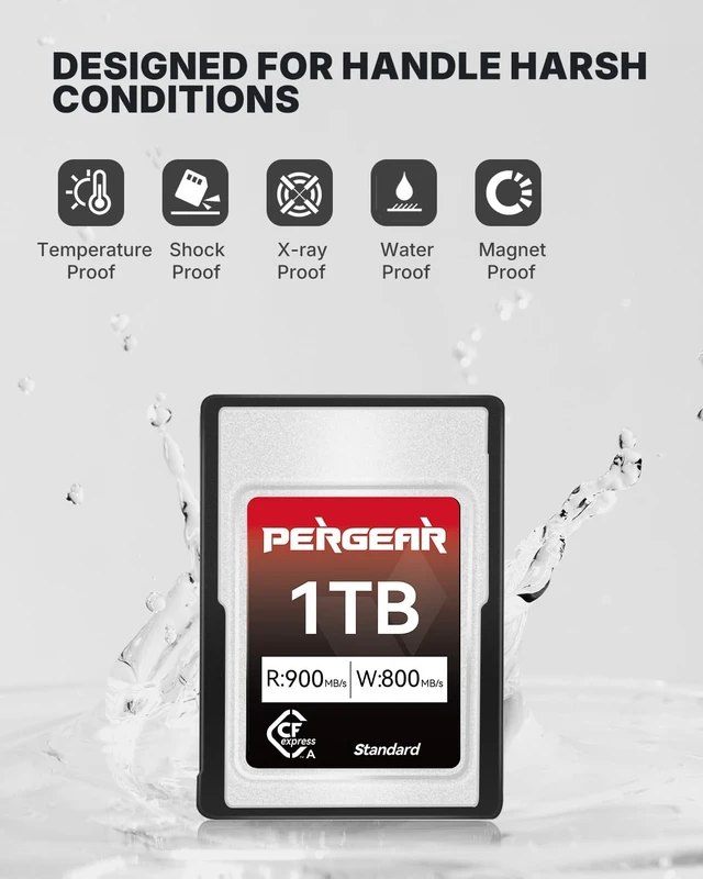 Alt view image 2 of 5 - Pergear 1TB CFexpress Type A Memory Card for Sony Alpha Sony FX Cameras
