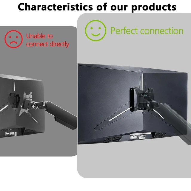 Alt view image 5 of 5 - C355B-QUN168 VESA Adapter Compatible with Sceptre 35",MONOPRICE 35" Monitor