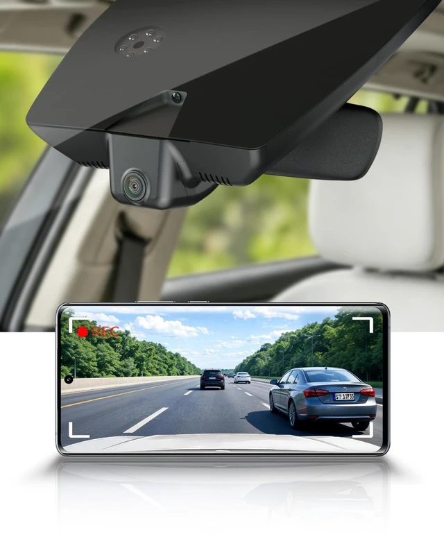 Main image of Fitcamx 4K Dash Cam Suitable for Hyundai IONIQ 5 2022-2024, with 6 Vents (Included 2 Cables), OEM Factory Look, 2160P UHD Video, WiFi & APP, Loop Recording, Gravity Sensor, Plug & Play, 64GB Card
