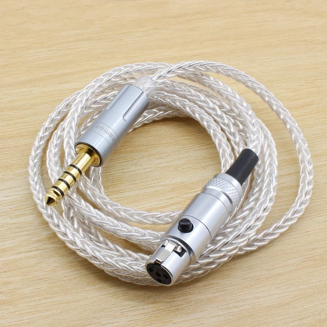 Alt view image 2 of 4 - Youkamoo 4.4mm Balanced Replacement Audio Upgrade Cable Compatible with Sennheiser HD490 PRO HD490 PRO Plus HD480 PRO HD480 PRO Plus Headphones 4-Pin Mini-XLR 10ft/3meters
