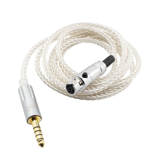 Alt view image 4 of 4 - Youkamoo 4.4mm Balanced Replacement Audio Upgrade Cable Compatible with Sennheiser HD490 PRO HD490 PRO Plus HD480 PRO HD480 PRO Plus Headphones 4-Pin Mini-XLR 10ft/3meters
