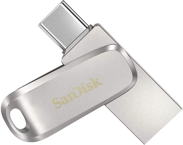 Main image of SanDisk 32GB Ultra Dual Drive Luxe USB Type-C - SDDDC4-032G-G46, Silver