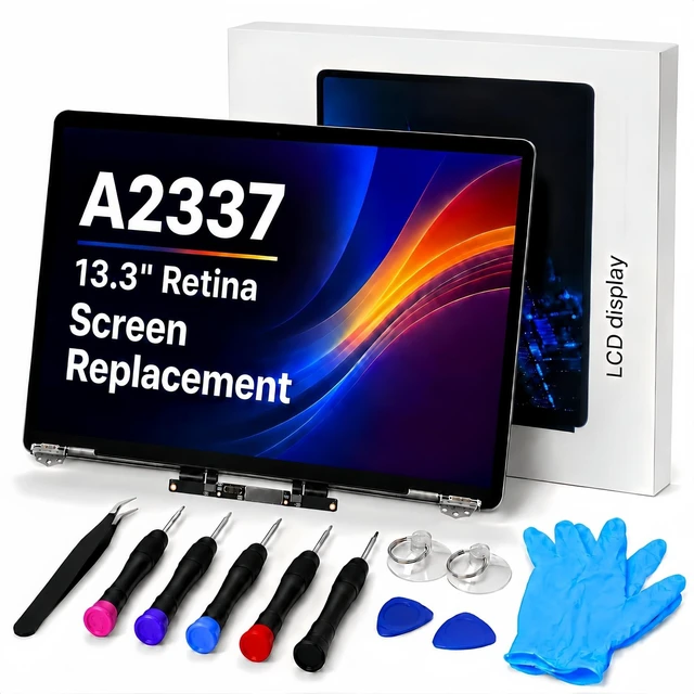 Main image of Vahuqrel A2337 Screen Replacement A2337 LCD for 13 inches MacBook M1 air 2020 Year 2560x1600 Replacement LCD Full Assembly for EMC 3598 MGN63 Rose Gold