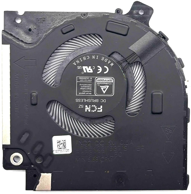 Alt view image 3 of 5 - BestParts New CPU+GPU+Small Cooling Fan Replacement for Alienware x15 R1, P/N: CN-082VD4 CN-0V0G61, CN-02H5HD CN-07M2CV, 82VD4 V0G61 2H5HD 7M2CV (4 Fans)