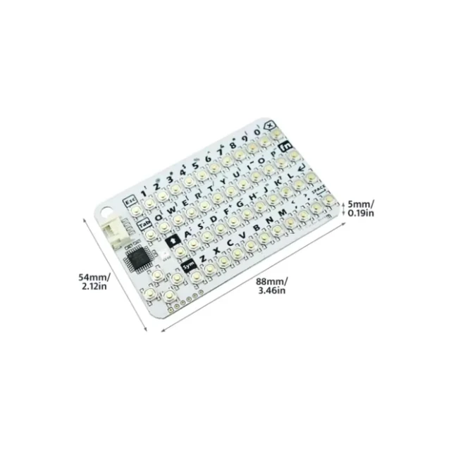 Alt view image 4 of 5 - HTLNUZD M 5Stack CardKB V1.1 Mini 50-Key QWERTY Keyboard w/RGB LED I2C