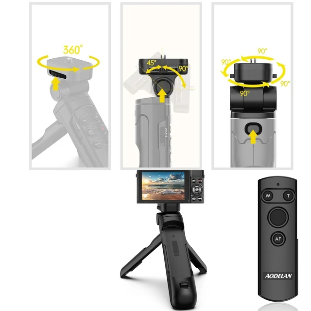 Alt view image 2 of 5 - FCD TRUST AODELAN Replacement Tripod Grip for Canon HG-100TBR, 4157C001 - Black Plastic Camera Tripod Grip with Flexible Pan-tilt Head