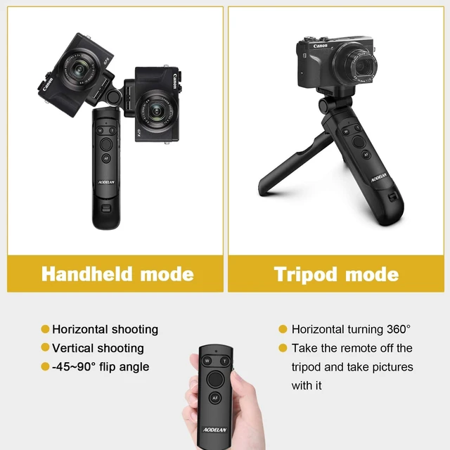 Alt view image 3 of 5 - FCD TRUST AODELAN Replacement Tripod Grip for Canon HG-100TBR, 4157C001 - Black Plastic Camera Tripod Grip with Flexible Pan-tilt Head