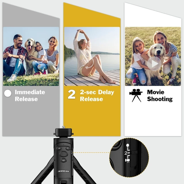Alt view image 4 of 5 - FCD TRUST AODELAN Replacement Tripod Grip for Canon HG-100TBR, 4157C001 - Black Plastic Camera Tripod Grip with Flexible Pan-tilt Head