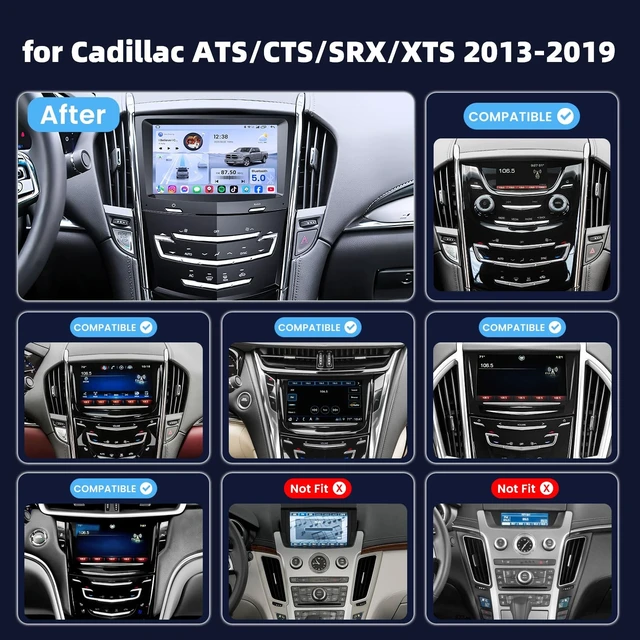 Alt view image 2 of 5 - Car Radio for Cadillac ATS XTS SRX CTS 2013-2019