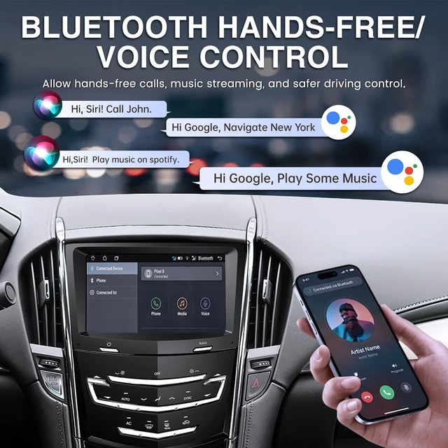 Alt view image 5 of 5 - Car Radio for Cadillac ATS XTS SRX CTS 2013-2019