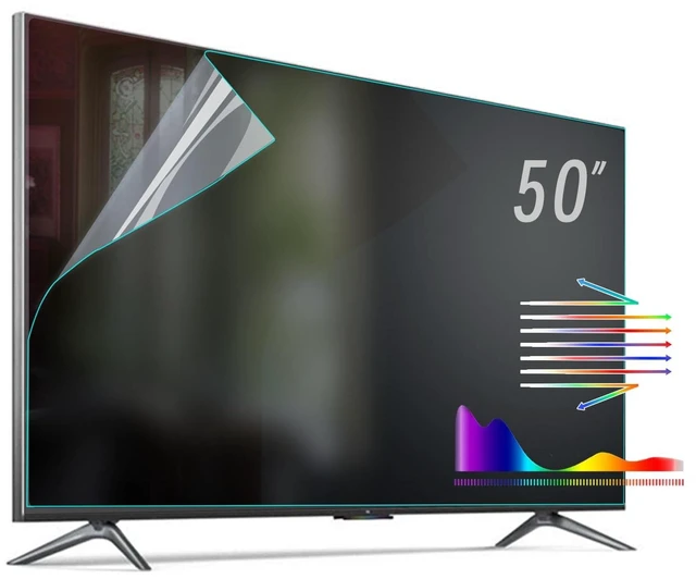 Main image of BU TV Screen Protectors 50 Inch Anti-Glare TV Film,Blue Light Anti Scratch Film,50 Inch TV Anti Glare Screen Protector Matte Film