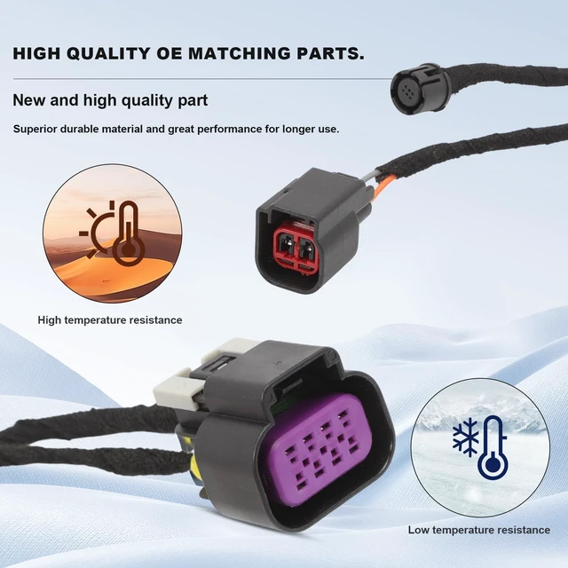 Alt view image 4 of 5 - Backup Camera Wiring Harness Fit for Dodge Ram 1500 2500 3500 2013 2014 2015 2016 2017 2018 68189124AC