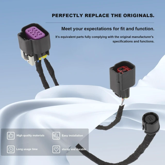 Alt view image 5 of 5 - Backup Camera Wiring Harness Fit for Dodge Ram 1500 2500 3500 2013 2014 2015 2016 2017 2018 68189124AC