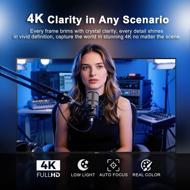 Alt view image 3 of 5 - 4K HDMI PTZ Camera NDI AI Auto Tracking 20X Optical Zoom Video Camera
