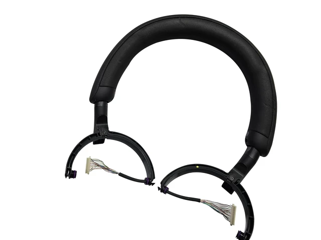 Alt view image 3 of 5 - Knomix Headband Hanger Bracket Swivel Hinge Replacement Parts for Sony WH-1000XM5 Headphone (Left+Right-Black)