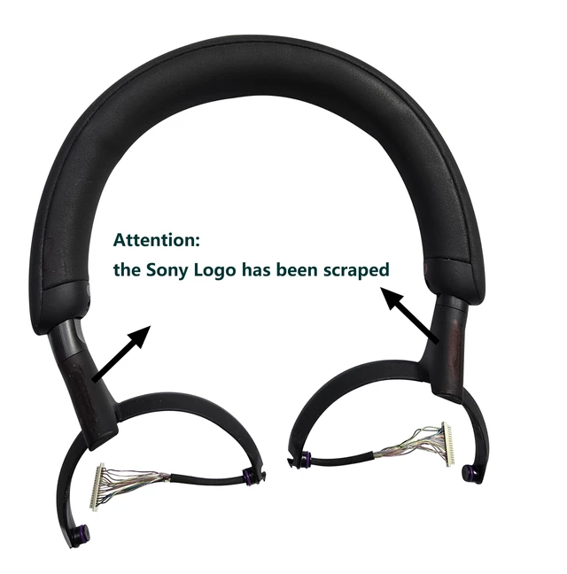 Alt view image 2 of 5 - Knomix Headband Hanger Bracket Swivel Hinge Replacement Parts for Sony WH-1000XM5 Headphone (Left+Right-Black)
