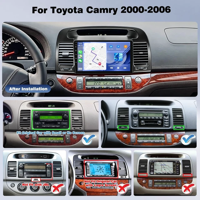 Alt view image 2 of 5 - Upgrcaru 64G Android Car Radio Stereo for Toyota Camry 2000-2006