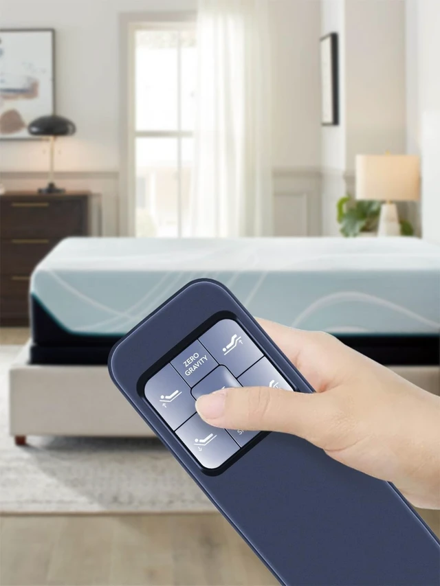 Alt view image 4 of 5 - FQOUG Replacement Remote Control for Homestock 99787W 58307W, Malouf iPowr M255 E255 Adjustable Bed, Richmat HJH103 Models (Massage)