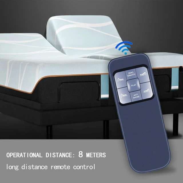 Alt view image 5 of 5 - FQOUG Replacement Remote Control for Homestock 99787W 58307W, Malouf iPowr M255 E255 Adjustable Bed, Richmat HJH103 Models (Massage)