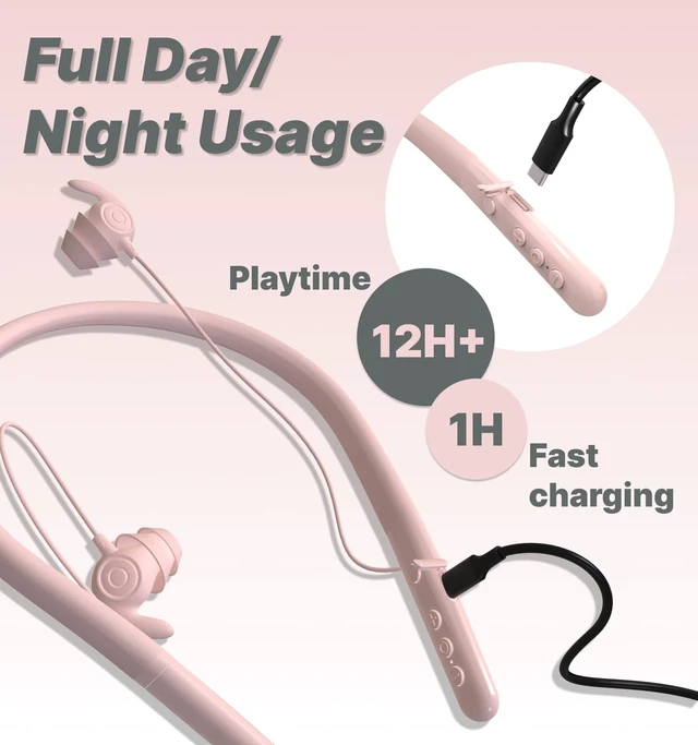 Alt view image 2 of 5 - Hmusic Bluetooth Sleep Earbuds for Side Sleepers, Soft Silicone