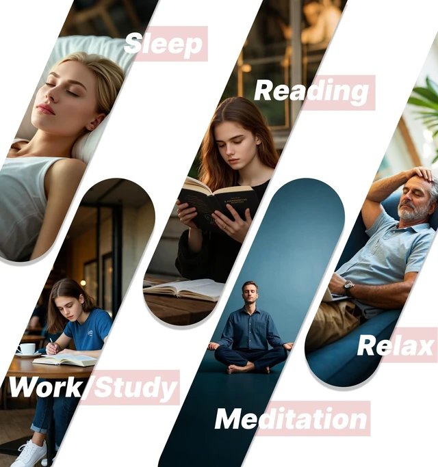 Alt view image 5 of 5 - Hmusic Bluetooth Sleep Earbuds for Side Sleepers, Soft Silicone