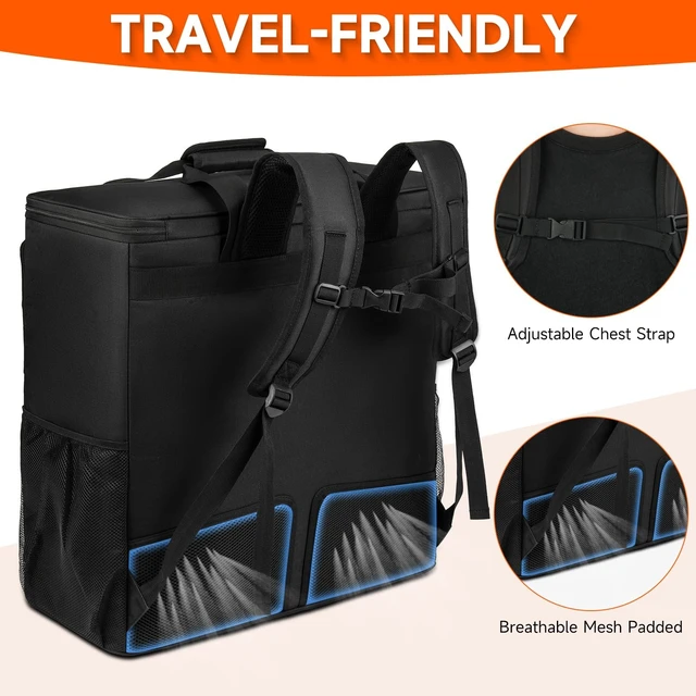 Alt view image 3 of 5 - MRINCA Computer Desktop Tower Large Carrying Case for ATX Mid-Tower Desktop