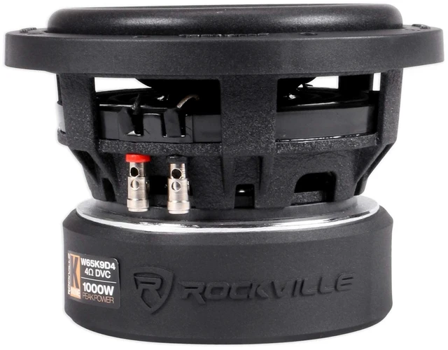 Alt view image 5 of 5 - Rockville W12K9D4 12" K9 V3 DVC 4-Ohm Car Subwoofer, 4000W Peak / 1000W RMS