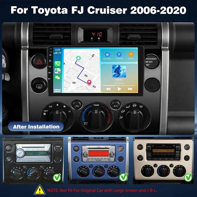 Alt view image 2 of 5 - 4+64G Android Car Radio for Toyota FJ Cruiser 2006-2020