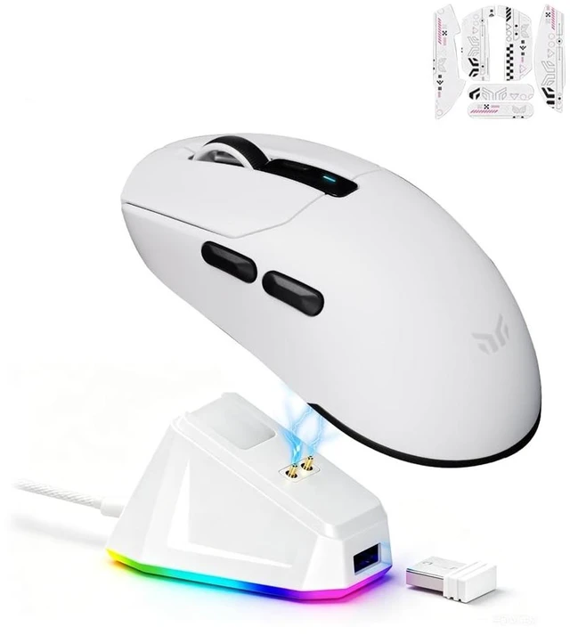 Main image of yeah magic Tyrfing V1 Tri-Mode Wireless Gaming Mouse White