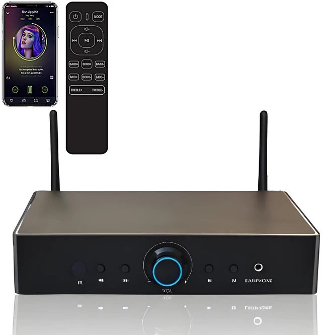 Main image of ODISON WA80 8-Zone Multiroom Streaming Amplifier, WiFi Wireless Whole Home Audio System, AirPlay 2, App Control, Hi-Res 32bit/384kHz, for Indoor Outdoor Speakers (Silver)