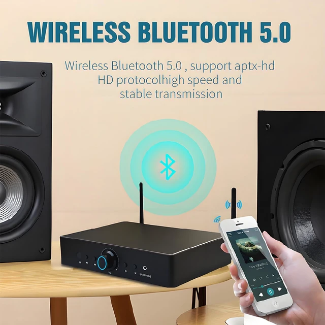 Alt view image 2 of 5 - ODISON WA80 8-Zone Multiroom Streaming Amplifier, WiFi Wireless Whole Home Audio System, AirPlay 2, App Control, Hi-Res 32bit/384kHz, for Indoor Outdoor Speakers (Silver)