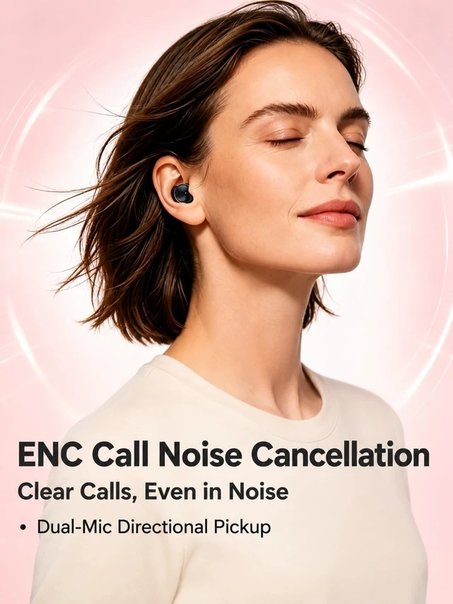 Alt view image 5 of 5 - JKNKCO NE91 Sleep Earbuds in Ear, ANC Mini Wireless Sleep Headphones for Side Sleepers, 2.4g Ultra Light Sleeping Earbuds, Adaptive Call Noise Reduction, Bluetooth 6.0 Low Latency Gaming Earbud
