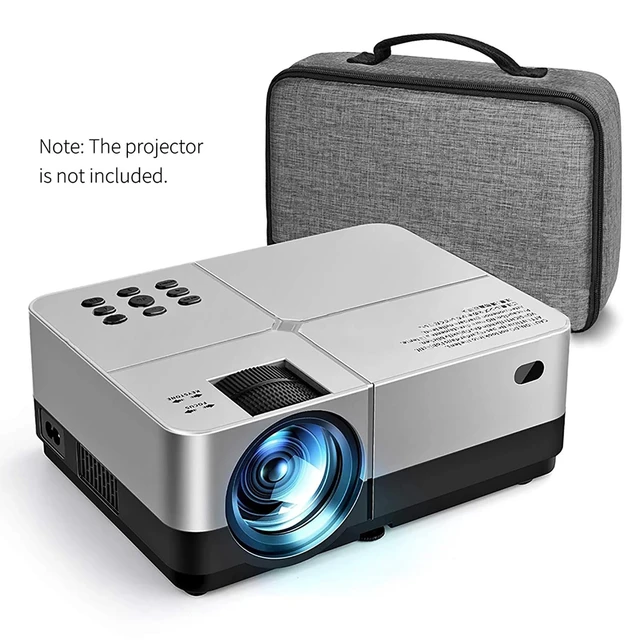 Alt view image 5 of 5 - Karlak Home Projector Storage Bag Portable Carrying Case for Projector and Accessories Shockproof Wear-Resist Projector Travel Bag with Smooth Zipper