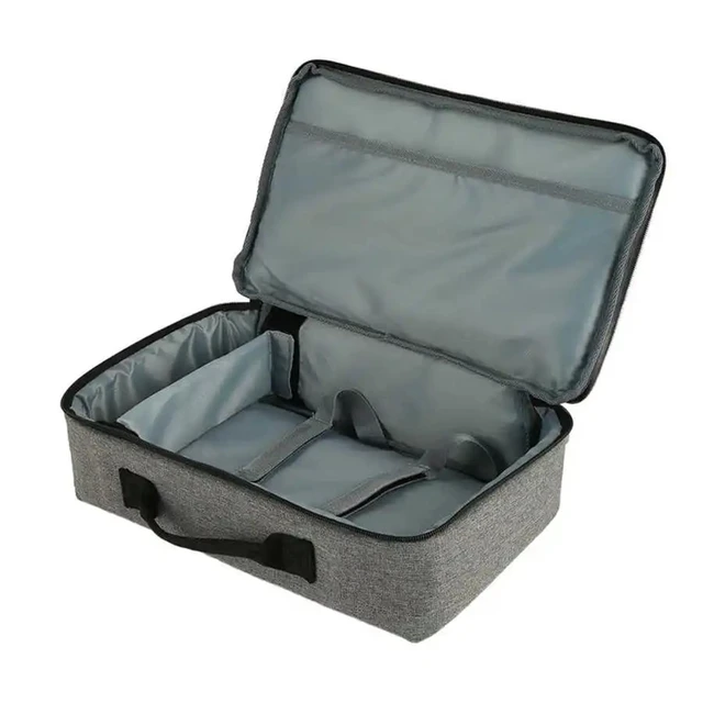 Alt view image 4 of 5 - Karlak Home Projector Storage Bag Portable Carrying Case for Projector and Accessories Shockproof Wear-Resist Projector Travel Bag with Smooth Zipper
