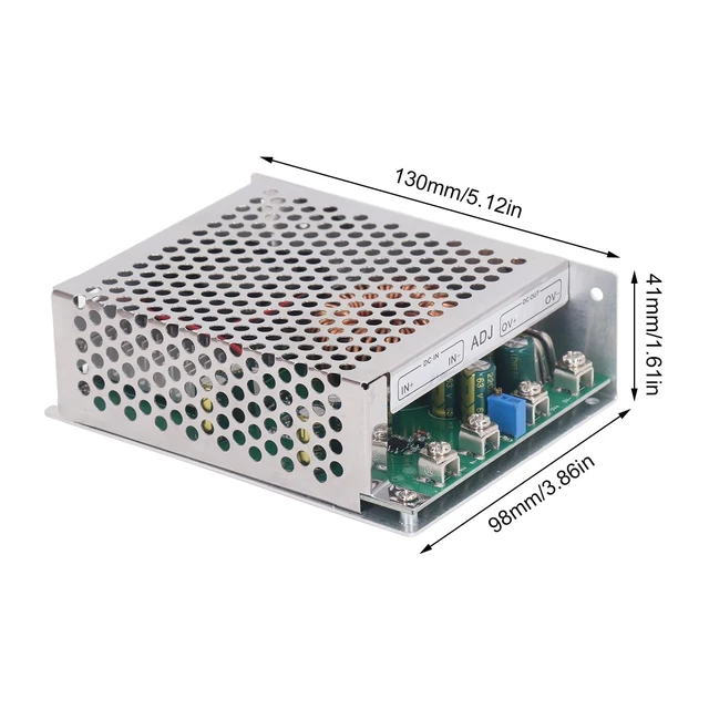 Alt view image 2 of 5 - 1000W DC DC Module 50A Output Converter with Cooling Fan Stable Output Multi Functional Aluminum Alloy PCB