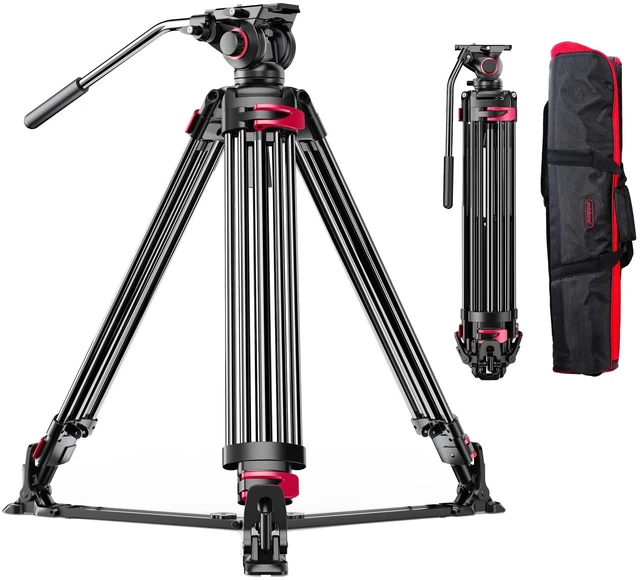 Main image of miliboo MTT609A Heavy Duty Tripod Pro Tripods with Adjustable-Damping Head