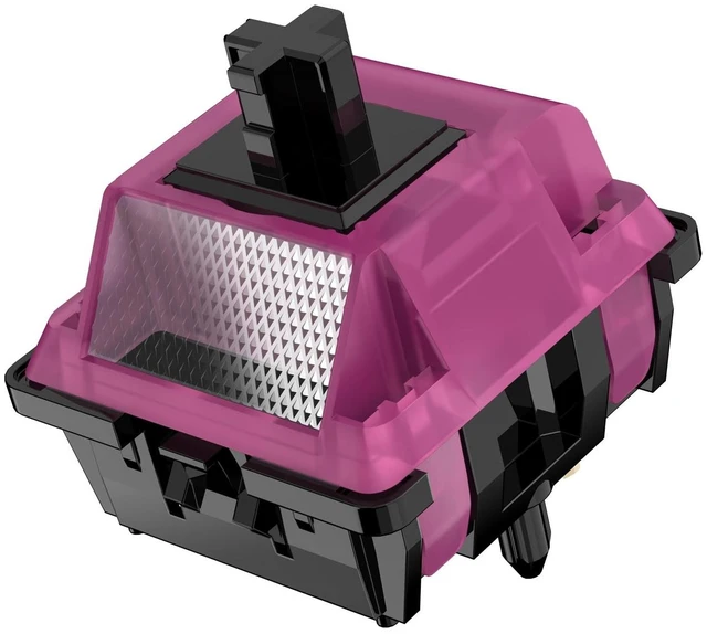 Alt view image 2 of 5 - DUROCK Black Lotus Switch, High Precision Linear Switches 63.5g Long Spring Pre-Lubed RGB Linear Keyboard Switches (DUROCK Black Lotus, 70pcs)