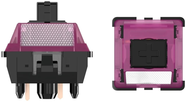 Alt view image 5 of 5 - DUROCK Black Lotus Switch, High Precision Linear Switches 63.5g Long Spring Pre-Lubed RGB Linear Keyboard Switches (DUROCK Black Lotus, 70pcs)