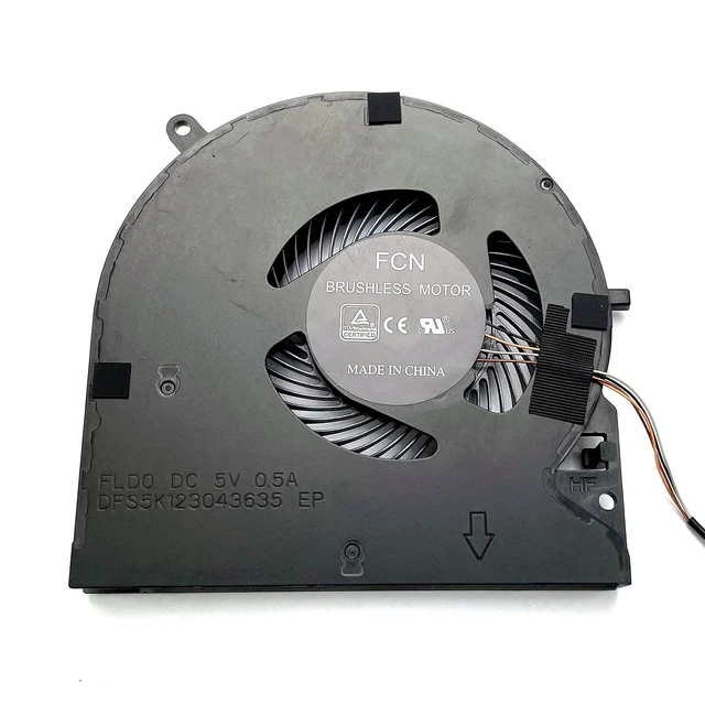 Alt view image 4 of 5 - Bestparts CPU+GPU Cooling Fan Replacement for Razer Blade 15 Advanced (2020) ^^ RZ09-0330 Series, for Razer Blade 15 Studio Edition (2020) ^^ RZ09-0330Q, for RZ09-0330Q RZ09-03304 RZ09-03305 L