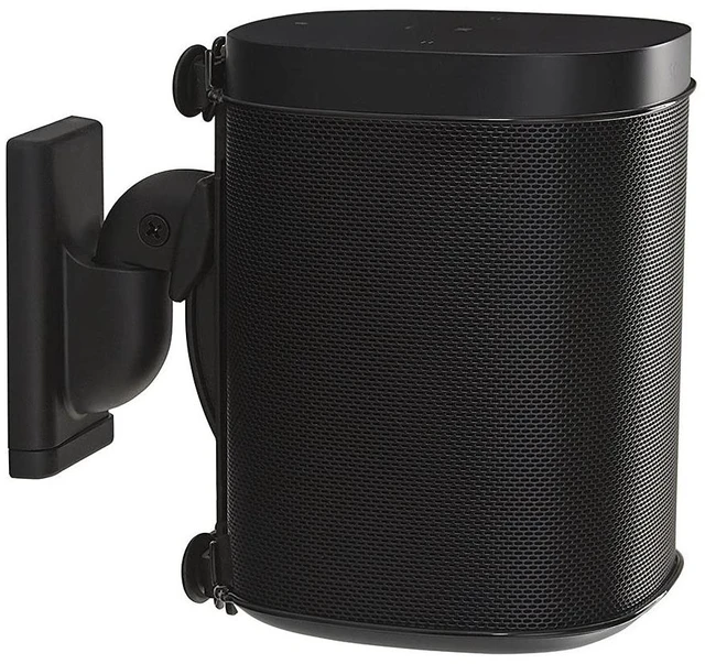Main image of Sanus Wireless Speaker Wall Mount for Sonos ONE - Tool Free Tilt & Swivel Adjustments For Best Audio - Single (black) - WSWM21-B1